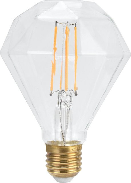 TOMTOP JMS LED Vintage Filament Lampe E27 4W mit warmweißem Licht, transparent - Bild 1