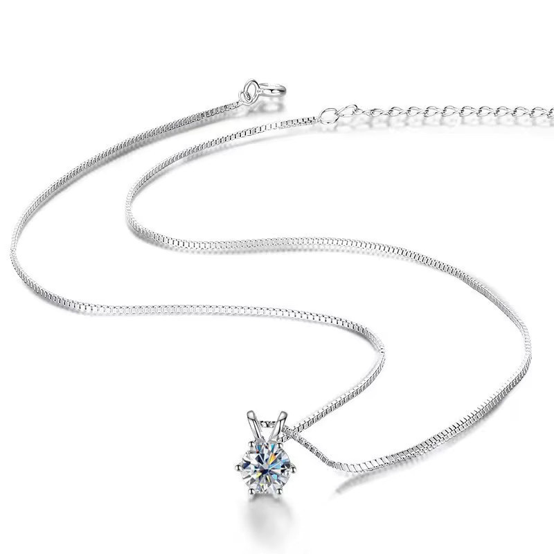 BIJOX STORY Halskette Moissanit, 925 Silber, Damen - Bild 1