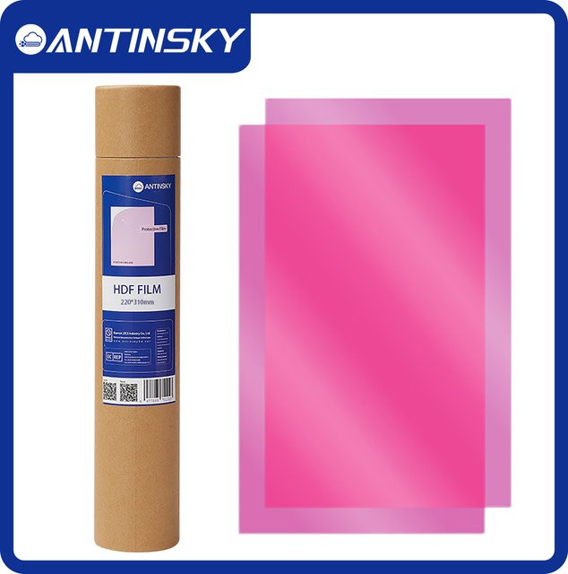 Antinsky HDF Resin Film für Anycubic Photon Mono M7 Max P1 Max und Elegoo Saturn 4 Ultra 16K Drucker, B: 22 cm, H: 31 cm oder B: 28 cm, H: 45 cm - Bild 1
