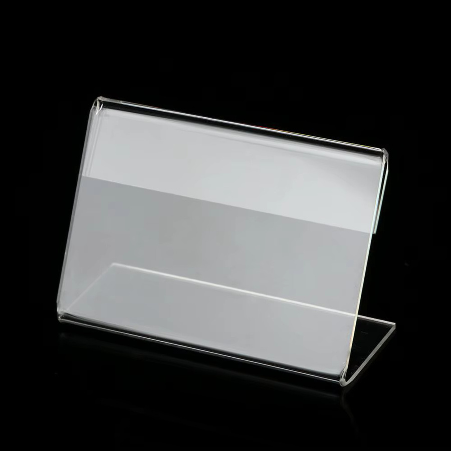 10er Set Acryl Kartenhalter und Preisschild-Clips aus Kunststoff in Transparent - Bild 2