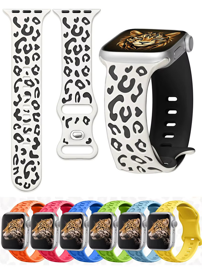 NEY Uhrenarmband Silikon, Leoparden, Unisex - Bild 2