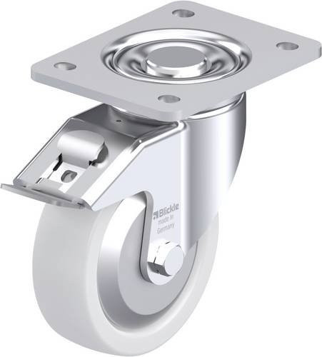 Blickle Stahlblech-Lenkrolle LH-SPO 125G-3-FI-FA mit Rad-Durchmesser 125 mm und einer Tragfähigkeit von 700 kg - Bild 1