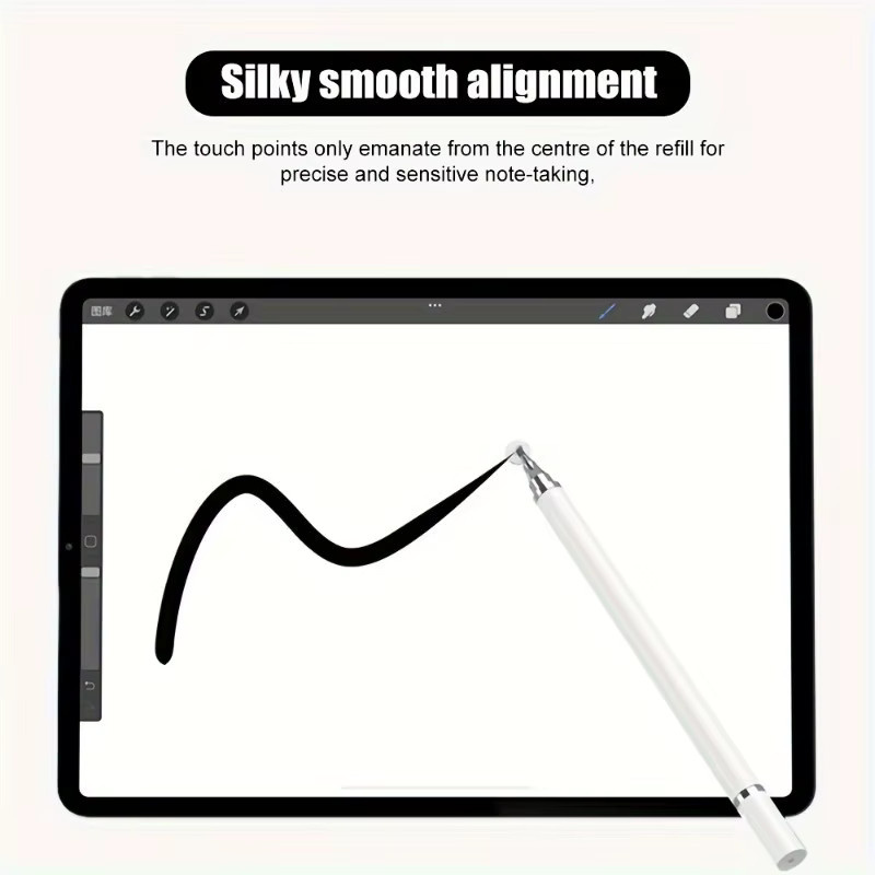 3 Stück Universal Kapazitiver Stylus für Touchscreens in Gold, kompatibel mit iPhone, iPad und Android - Bild 2