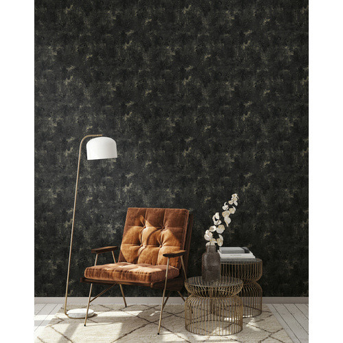 A.S. Création Vliestapete in Schwarz und Gold mit Natur- und Stein-Optik, Breite: 53 cm, Länge: 10,05 m - Bild 4