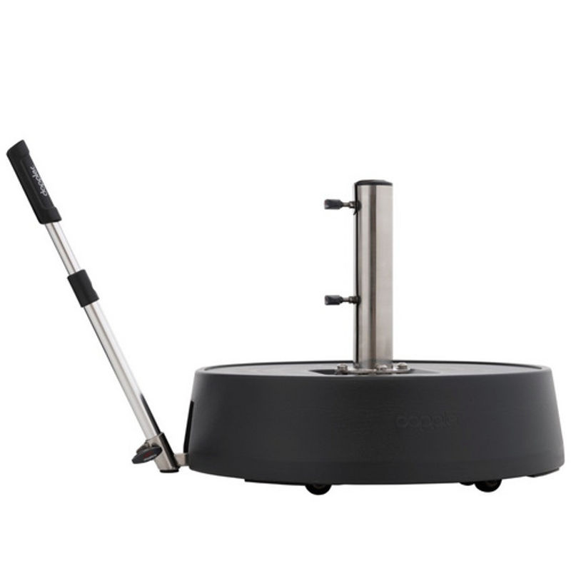 Doppler Rollsockel Easy Move Switch aus Beton in Grau für Sonnenschirme B/T/H: 58 x 58 x 21 cm - Bild 2