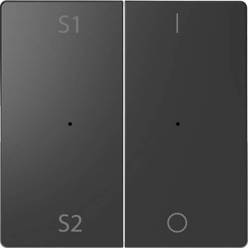 Merten Abdeckung für Wechselschalter System Design in Anthrazit MEG5228-6034 - Bild 1