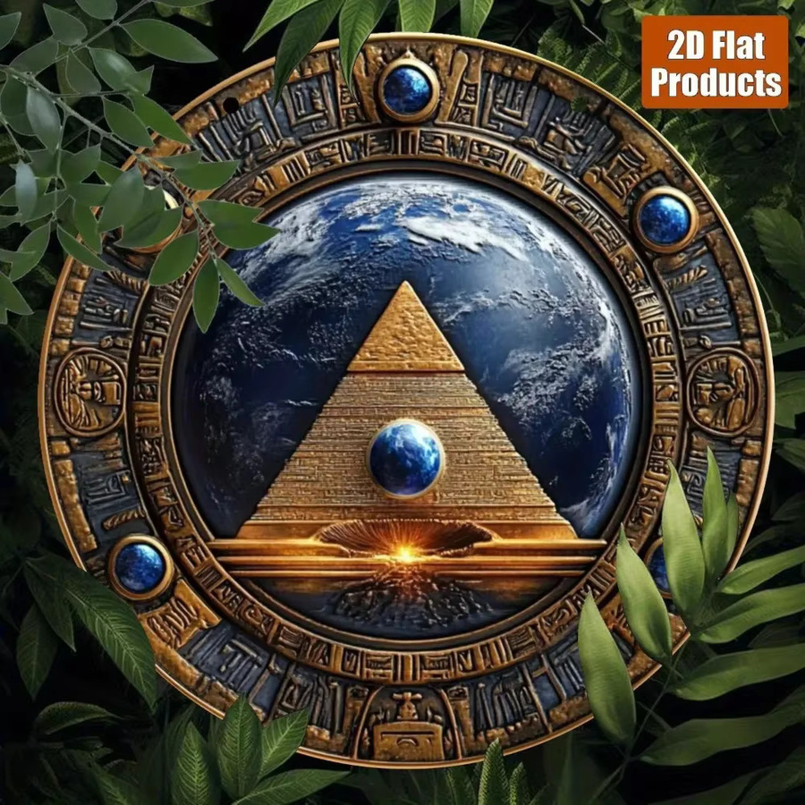 CIFBUY Aluminium-Wandkunst Pink Floyd Dark Side of the Moon Retro Psychedelic Metallschild, Farbe: Pink, Breite: 20,3 cm, Höhe: 30,5 cm - Bild 1