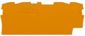 WAGO Abschluss- und Zwischenplatte 2002-1491 in Grau und Orange, 0,8 mm Dicke - Bild 1