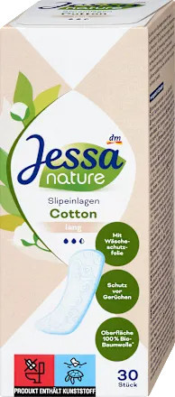 Jessa Slipeinlagen Cotton Lang nature, Unisex - Bild 1