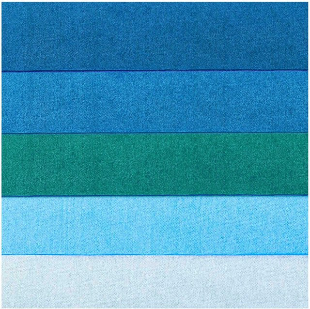 Rico Design Paper Poetry Seidenpapier Blau, 5 Bogen, B: 50 cm, H: 70 cm - Bild 1