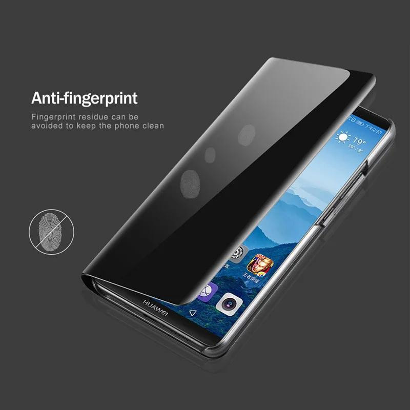 Smart View Mirror Flip Case für Samsung Galaxy A55 A35 A25 A05S A14 A54 A34 A24 5G 4G Cover mit Standfunktion - Bild 1