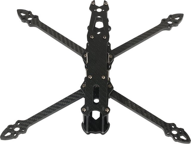 U-Angel-1988 MARK4 V2 FPV Drohnen-Rahmen-Kit aus Kohlefaser in Schwarz für 8/9/10 Zoll RC Freestyle Langstrecken-Renndrohne Quadcopter - Bild 1
