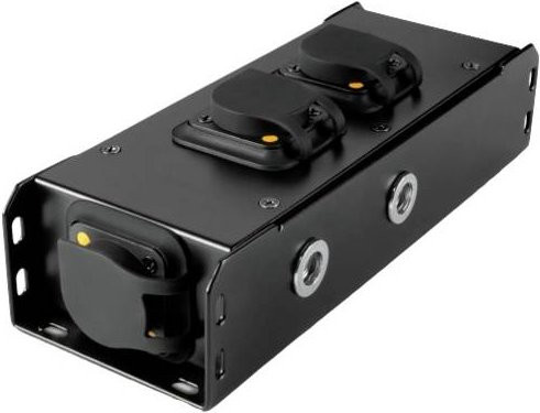 Adam Hall PRO PORT 2TT Stromverteiler in Schwarz - Bild 1