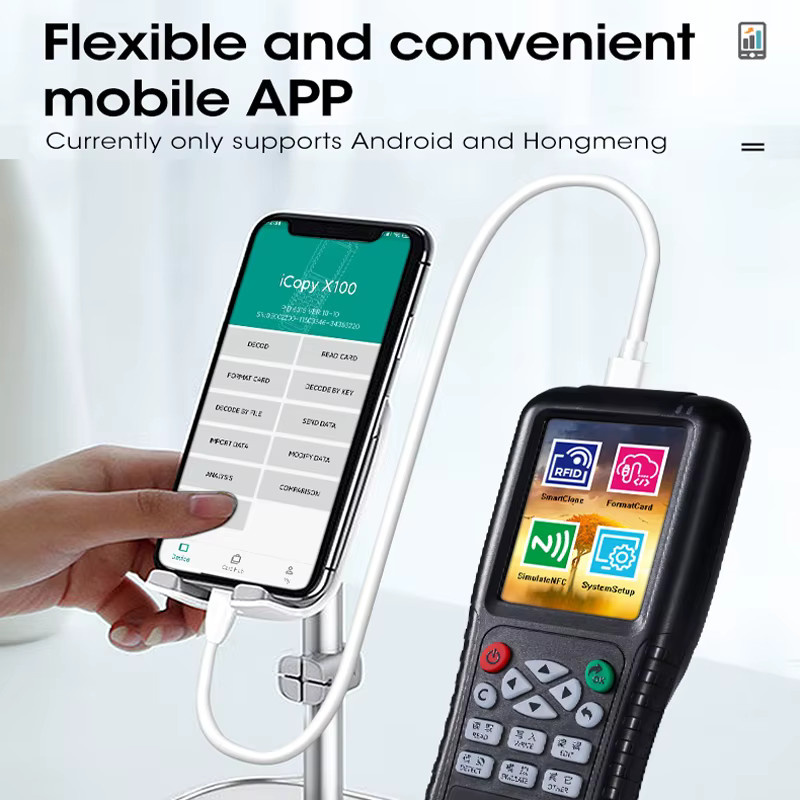 5YOA NFC Smart Card Reader Writer RFID Kopierer 125 KHz 13,56 MHz USB Fob Programmierer in Schwarz - Bild 3