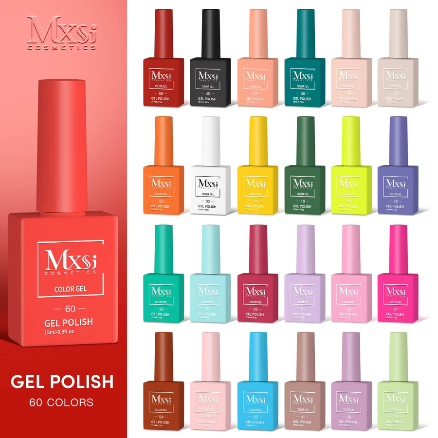 Mxsi Color Nagelgel Soak Off UV, 15 ml, glänzend - Bild 2