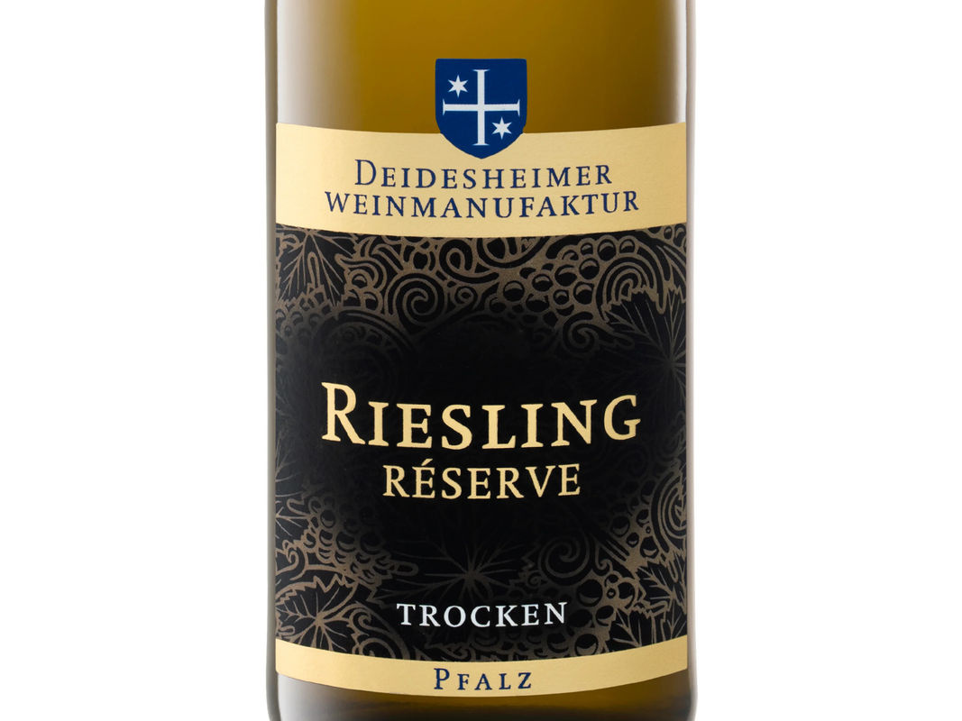 Deidesheimer Weinmanufaktur Riesling Réserve Pfalz QbA trocken Weißwein 2024 0,75 l - Bild 2