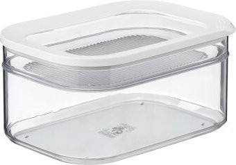 Mepal Modula Kühlschrankdose 2-teiliges Set, weiß und transparent, stapelbar, 2000 ml und 550 ml - Bild 1