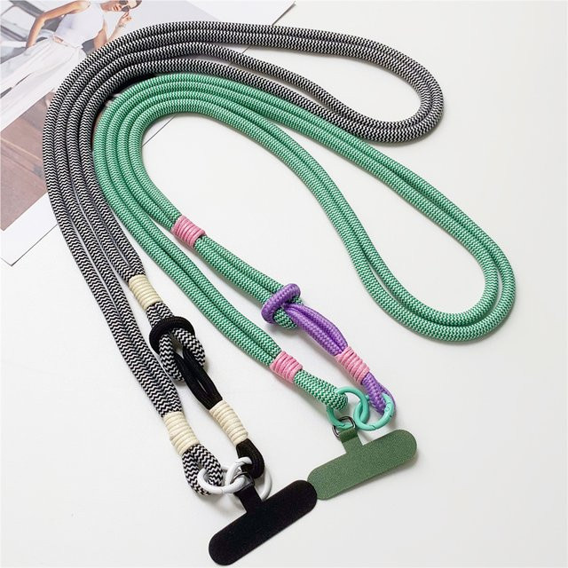 DOLANBIA 2-in-1 Crossbody Handy-Lanyard mit abnehmbarem Outdoor-Wandergurt als Anti-Verlust-Handyschlaufe für Herren und Damen - Bild 1