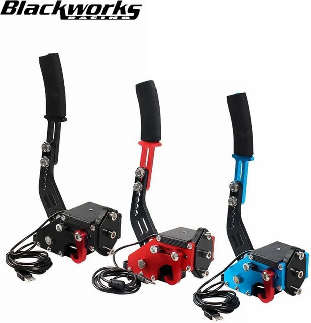 USB Handbremse HB-1009 für PC Racing Simulationen in Rot Schwarz Blau kompatibel mit G25 G27 G29 T300 T500 - Bild 1