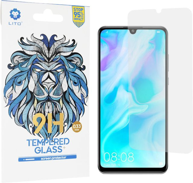 Lito Classic Displayschutzfolie aus gehärtetem Glas für Huawei P30 lite und P30 lite New Edition, transparent, Full Glue, 2.5D - Bild 1