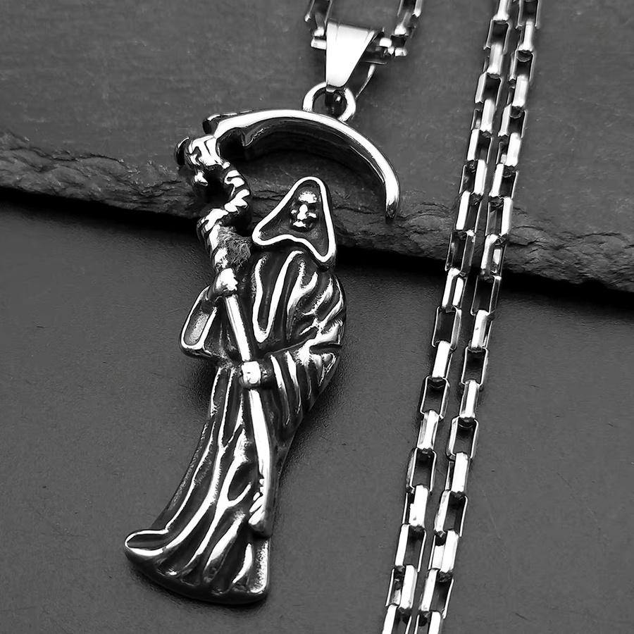 Lovely FAJA Halskette Edelstahl, Silber, Herren - Bild 2