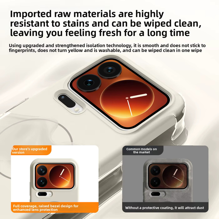 Magnetische Silikon Schutzhülle für Xiaomi Mi 17 Pro Max und Xiaomi 15 in Blau mit Unterstützung für kabelloses Laden - Bild 2