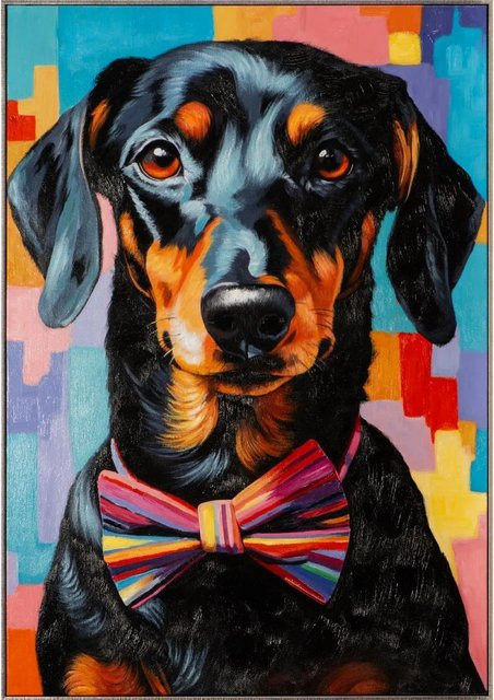 Art Universe Leinwandbild Waldi Motiv in Mehrfarbig, B: 70 cm, H: 100 cm - Bild 1