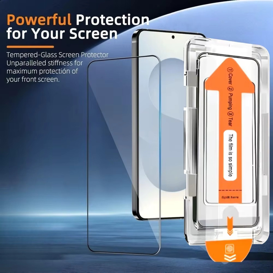 4er-Pack Displayschutz Glas für Samsung Galaxy S26 S25 S24 S23 S22 S21 Ultra Plus Edge mit Ein-Klick-Installation, transparent - Bild 2