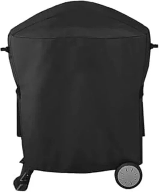Weber Grillabdeckung aus 210D Oxford-Polyester für Gasgrill Q1000 und Q2000, Schwarz, B: 69,0 cm, T: 76,0 cm - Bild 1