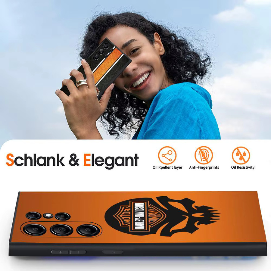 Harley-Davidson Handyhülle für Samsung Galaxy S20 S21 S22 S23 S24 FE Plus Ultra aus weichem TPU - Bild 5