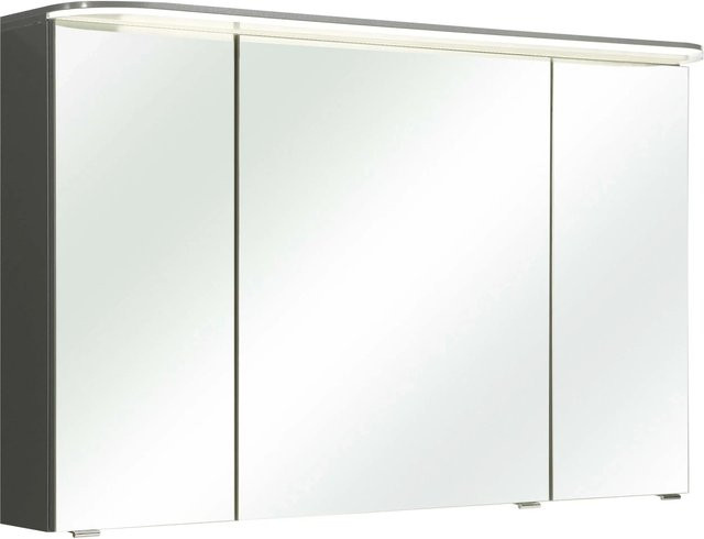 Pelipal Spiegelschrank Quantum 05 in Anthrazit mit Soft-Close-Türen und Wandmontage, Breite: 120 cm - Bild 1