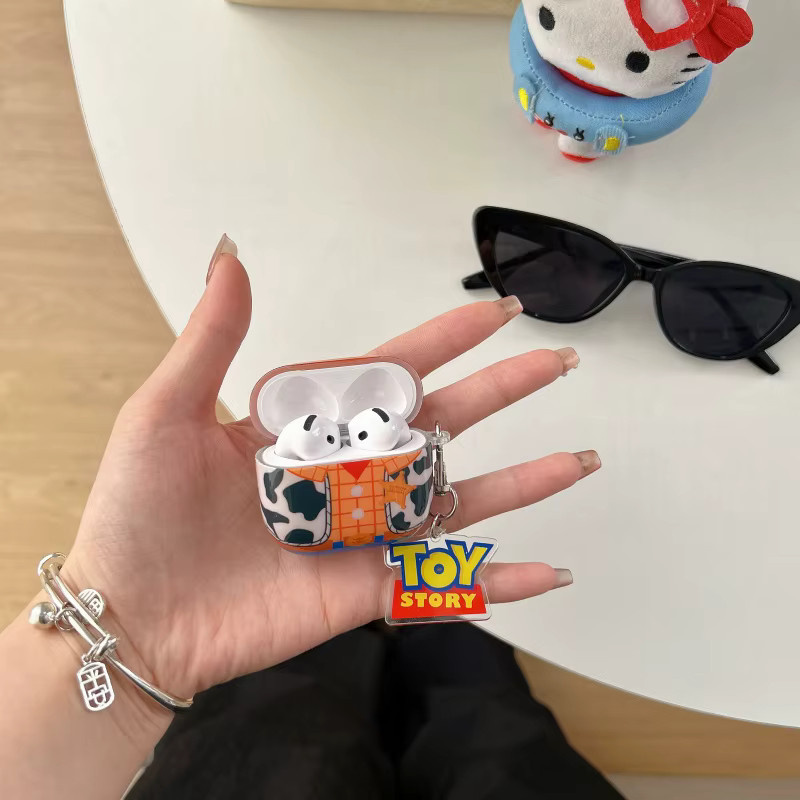 Toy Story Woody Silikon Kopfhörer-Hülle mit Anhänger für Apple AirPods Pro 2, Pro 3 sowie AirPods 1, 2, 3 und 4 in Multicolour - Bild 1
