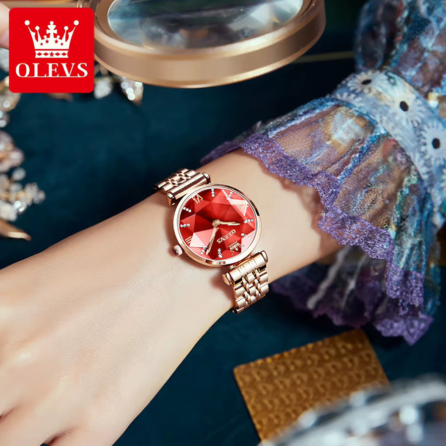 OLEVS Armbanduhr, Quarz, Edelstahl, Damen - Bild 4