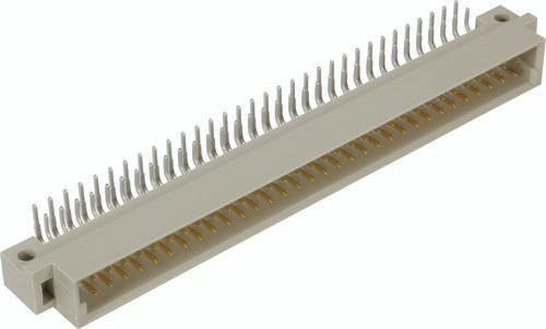 Harting Messerleiste aus Messing in Beige mit 2 Reihen - Bild 1
