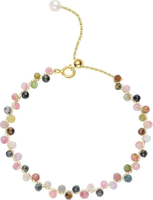 Lina Jw Armband, Naturstein Turmalin, Amethyst, Bunt, Damen - Bild 1