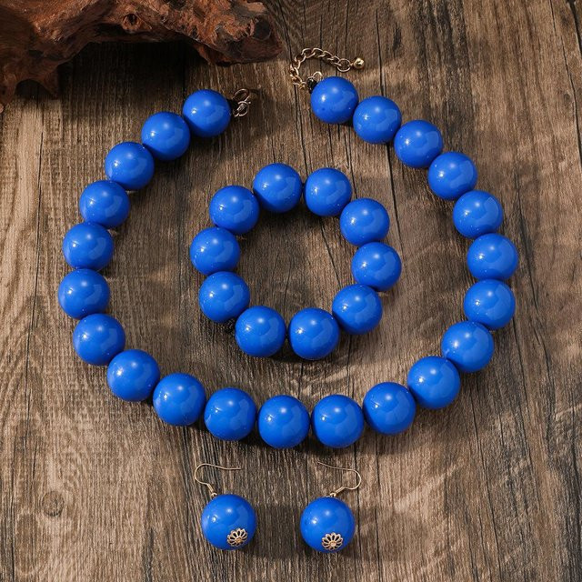 Nakahara Schmuck-Set, Perlen, Eisenlegierung, blue, Damen - Bild 1
