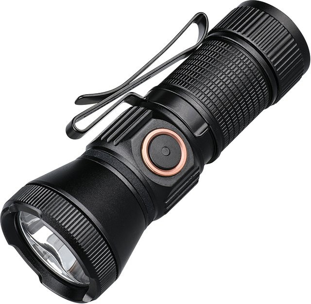 Trustfire MT20 EDC-Taschenlampe in Schwarz mit 1050 Lumen, wiederaufladbare LED-Taschenlampe mit USB-C-Anschluss - Bild 1