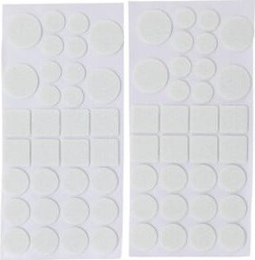 BGS Do it yourself Filzgleiter-Set 80701 aus Filz und Kunststoff, weiß, 64-teilig - Bild 1
