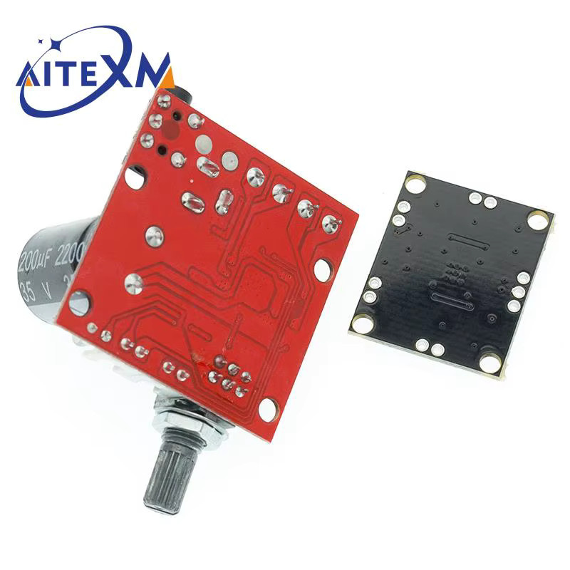 AITEXM ROBOT PAM8610 Digitale Leistungsverstärkerplatine Klasse D, Zweikanal-Stereo Mini-HiFi-Verstärker, Schwarz - Bild 2