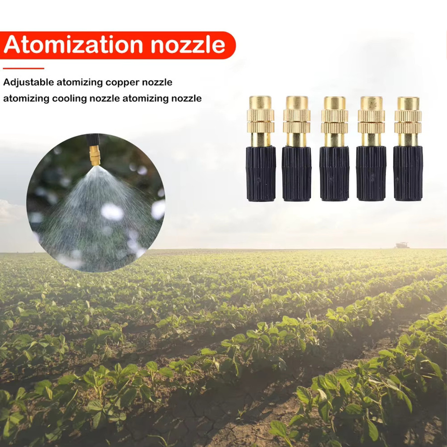 Landwirtschaftliche Kupfer Sprühdüse als automatischer Nebelzerstäuber für Bewässerung und Kühlung in Gold - Bild 2