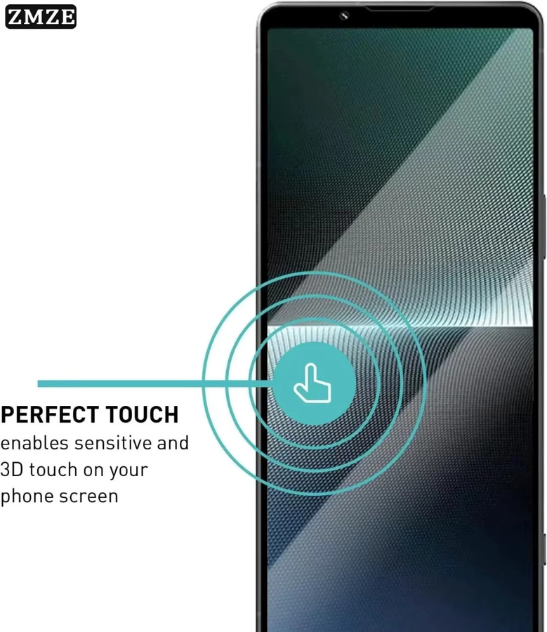 3er-Pack Displayschutzfolie aus gehärtetem Glas für Sony Xperia 10 V, 10 IV, 10 III, 10 II, 1, Transparent - Bild 2