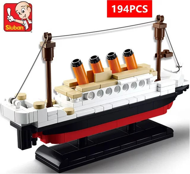 Sluban Schiff Boot Modell Bausteine Set, 194 Teile - Bild 1