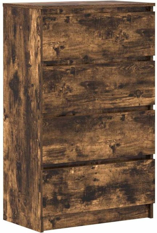 Vidaxl Sideboard aus Holzwerkstoff in Räuchereiche Braun, B/T/H: 60 x 35 x 98,5 cm - Bild 1