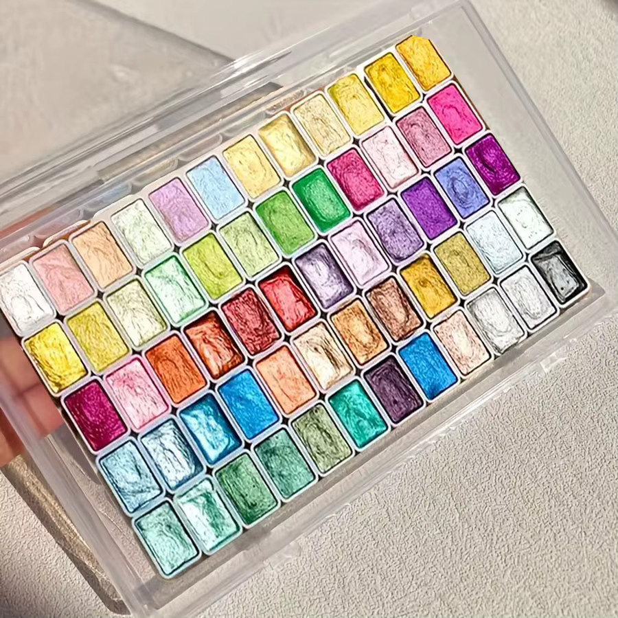Hochpigmentiertes Aquarellfarben-Set in Sternenhimmel-Farbtönen, mehrfarbig, ideal für Künstler - Bild 2