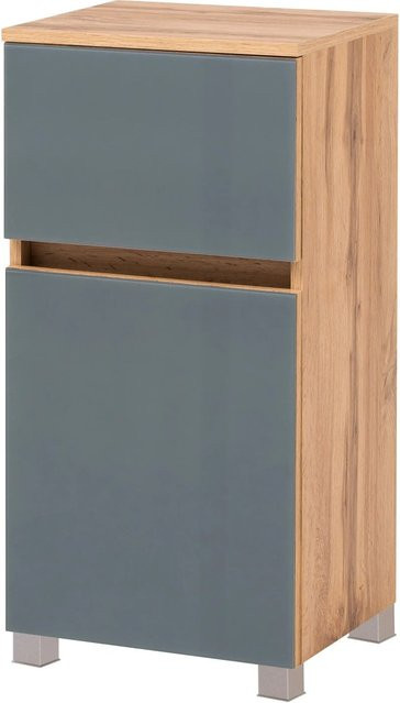Held Möbel Unterschrank Pisa in Grau-Wotaneiche, Breite: 40 cm, Höhe: 79 cm, Tiefe: 35 cm - Bild 1