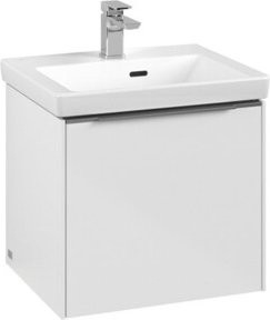 Villeroy & Boch Waschtischunterschrank Subway 3.0 in Weiß Hochglanz, Wandmontage mit LED-Beleuchtung und Innenschubladen, B: 47,3 cm, T: 42,9 cm, H: 40,8 cm - Bild 1