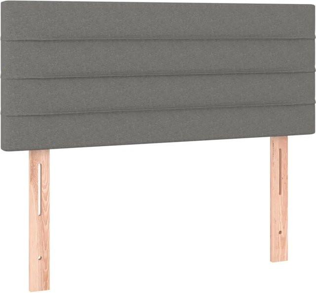 vidaXL LED Kopfteil modern in Dunkelgrau mit USB-Ladeanschluss, Breite: 90 cm, Tiefe: 5 cm, Höhe: 78-88 cm - Bild 1