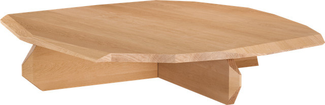 Objekte Unserer Tage Fels Couchtisch aus Holz in Beige - Bild 1
