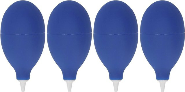 TOMTOP JMS Staubbläserball Set aus Gummi mit Rückschlagventil in Blau für Kameraobjektive und Mobiltelefone, 4 Stück - Bild 1