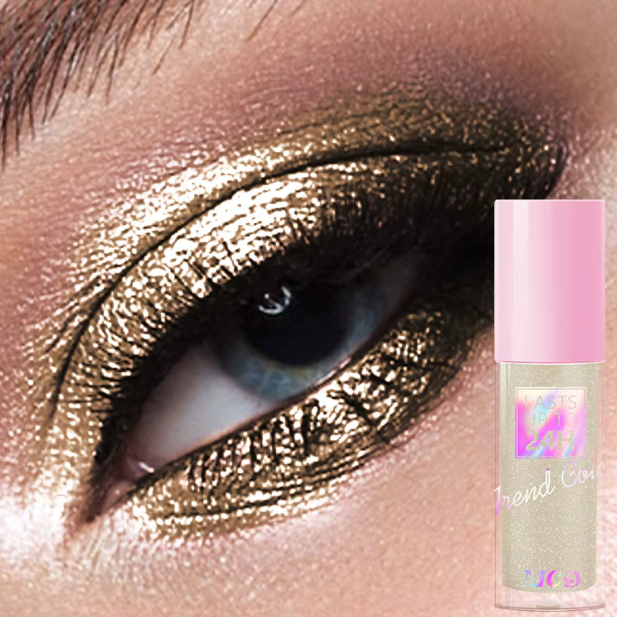 MCD Glitzer-Lidschatten Metallic, 6 Farben, Rosa Blau, Unisex - Bild 2